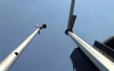 نصب دوربین روی دکل بلند